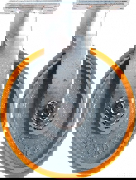 Rigid Top Plate Caster: Polyurethane on Iron, 6